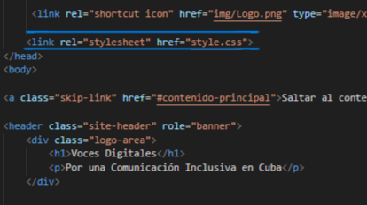 Diagrama que muestra la relación entre HTML y CSS